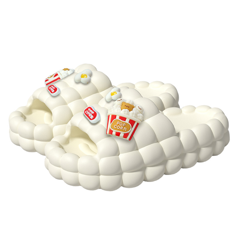 Home Bathroom Wear - Thick bottom heightening slippers women's summer
