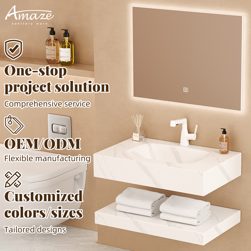 Home Bathroom Vanity - Bathroom CabinetNew Design Floating Double Layers