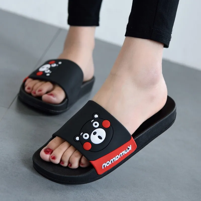 Home Bathroom Wear - Summer Bow Kumamon Shoes Slippers Women's