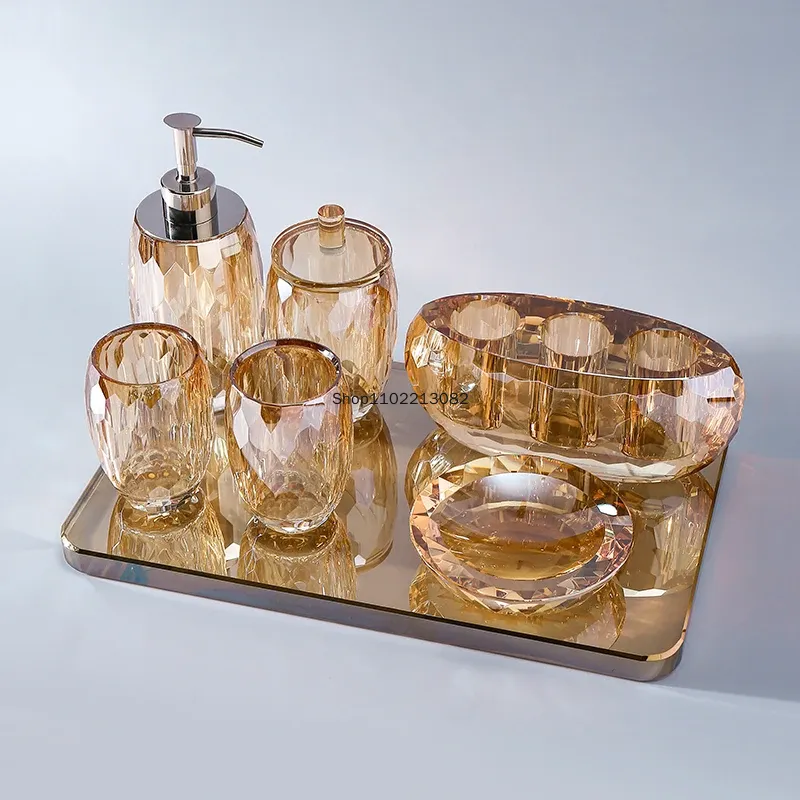 Zara Home Bathroom - Crystal Bathroom Amenity Set Luxury Toilet