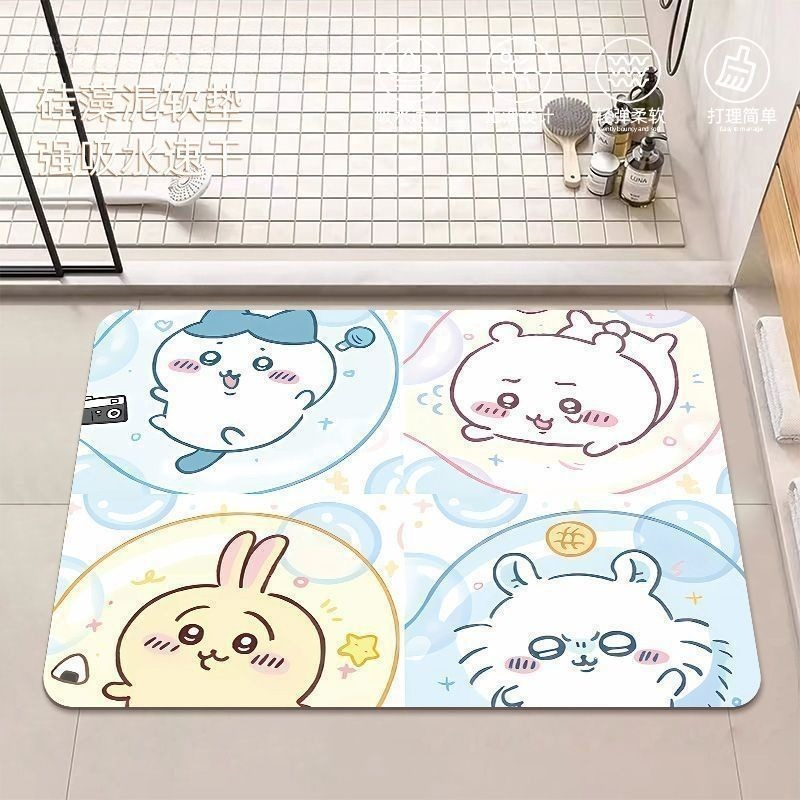Home Goods Bathroom Accessories - Anime Chiikawa Hachiware Usagi Diatom Mud