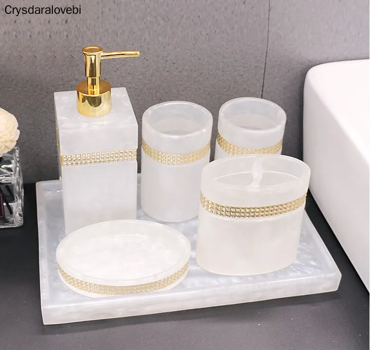 Zara Home Bathroom - Nordic Resin Bathroom Accessories Set Tray