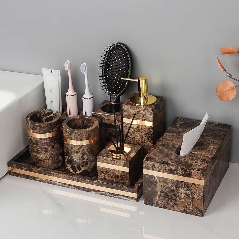 Emperador Dark Natural Marble  - Zara Home Bathroom recension och pris