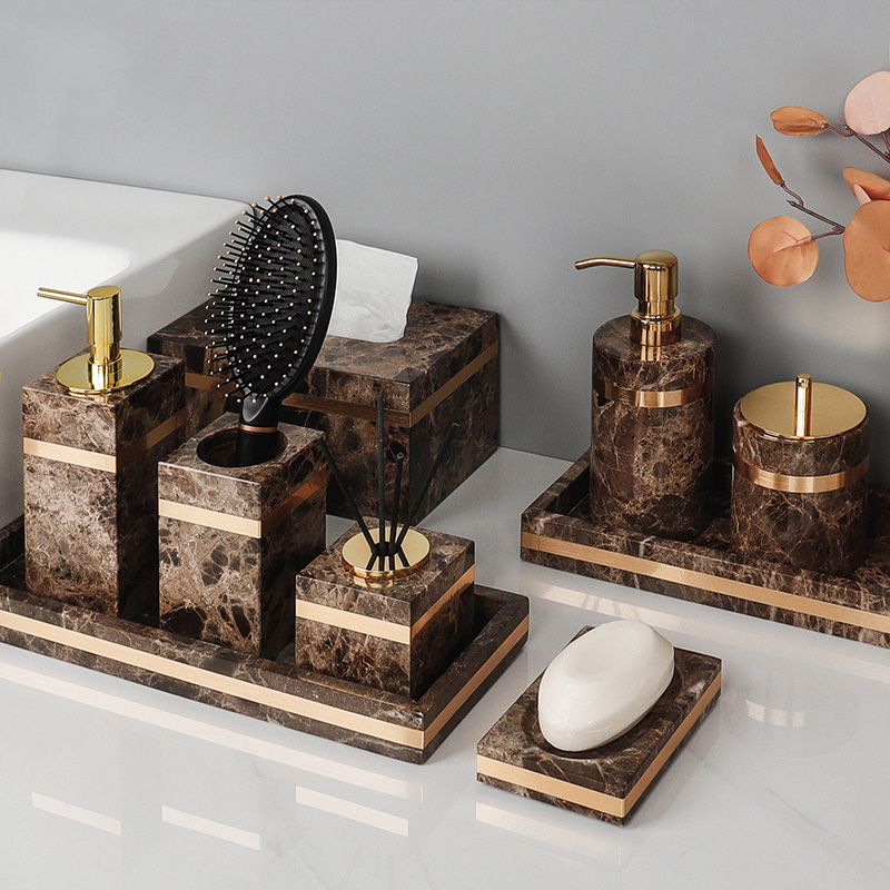 Emperador Dark Natural Marble  - Zara Home Bathroom recension och pris
