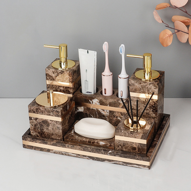 Emperador Dark Natural Marble  - Zara Home Bathroom recension och pris