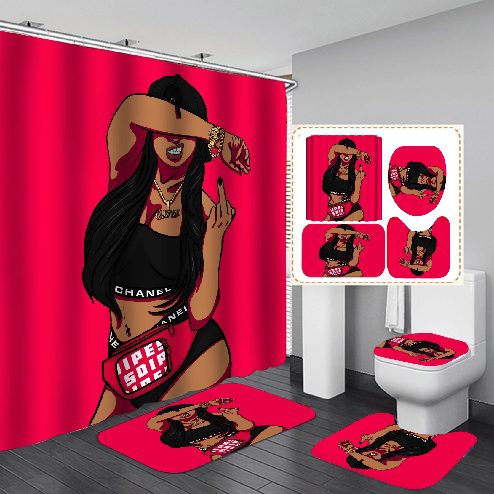 Home Goods Cool African Girl C - Home Goods Bathroom Accessories recension och pris