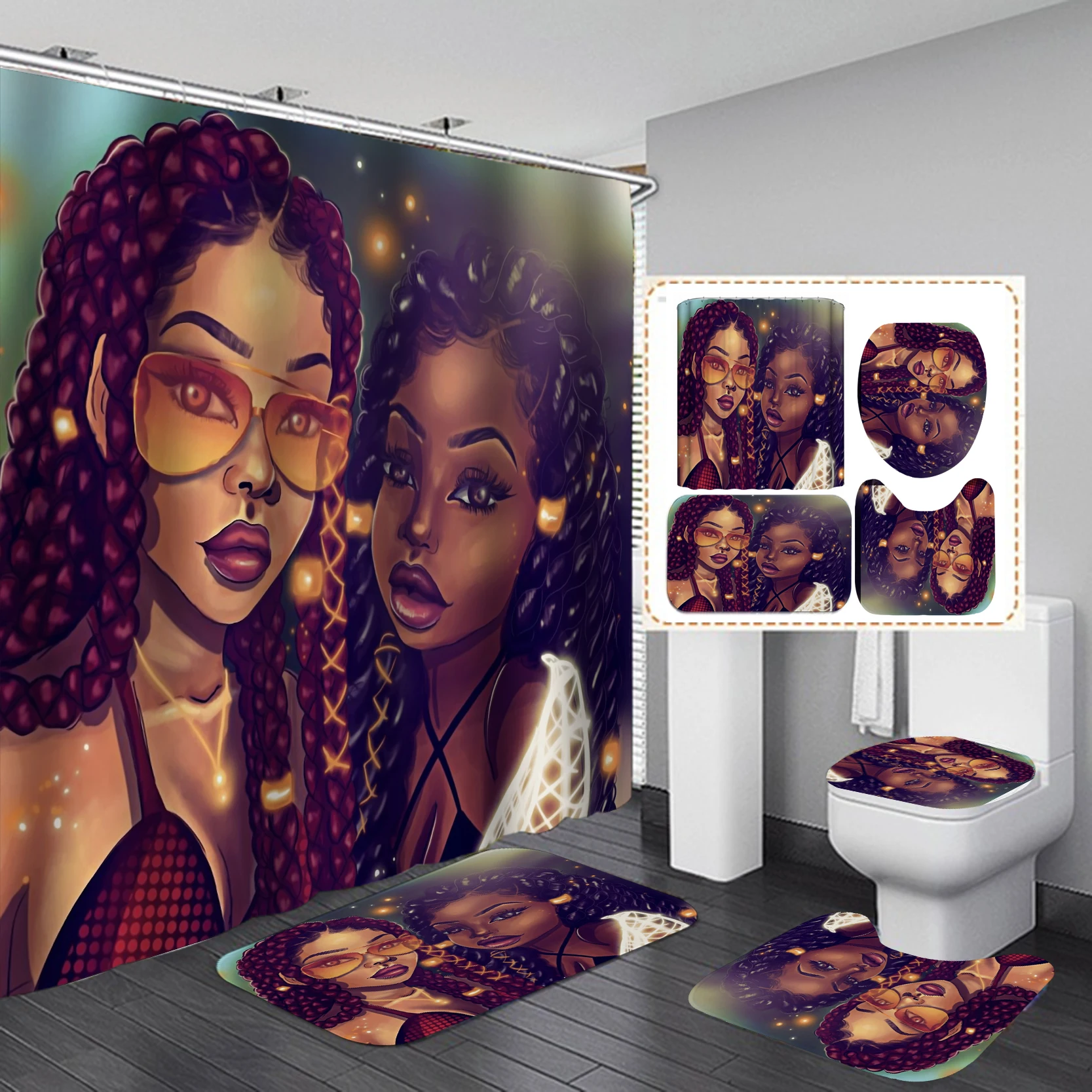 Home Goods Cool African Girl C - Home Goods Bathroom Accessories recension och pris