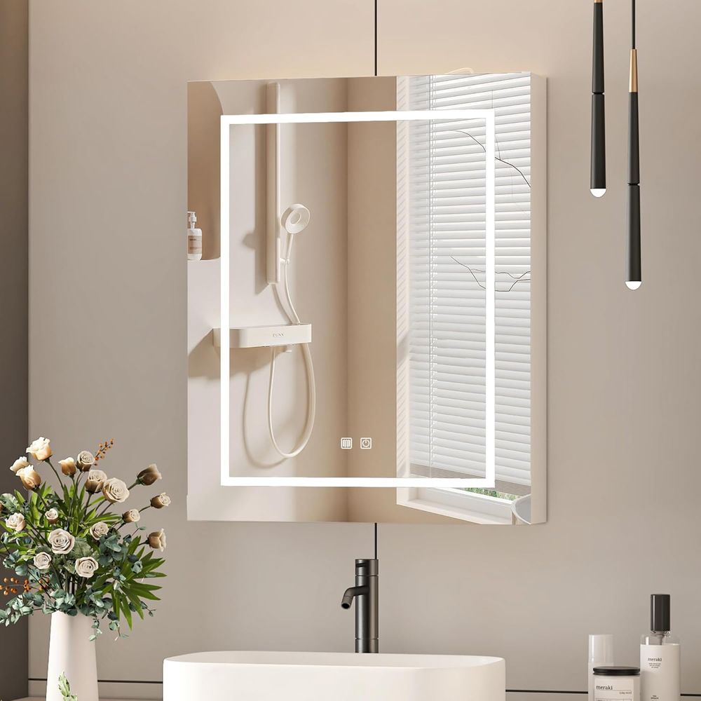 24x30 Medicine Cabinet with Li - Home Outlet Bathroom Mirrors recension och pris