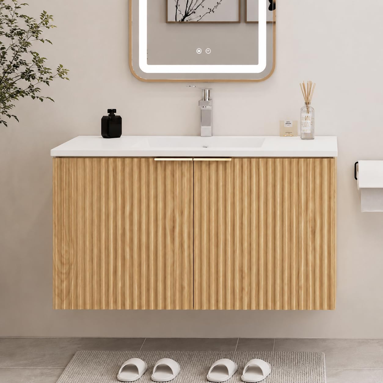 Modern Floating Bathroom Vanit - Home Bathroom Vanity recension och pris
