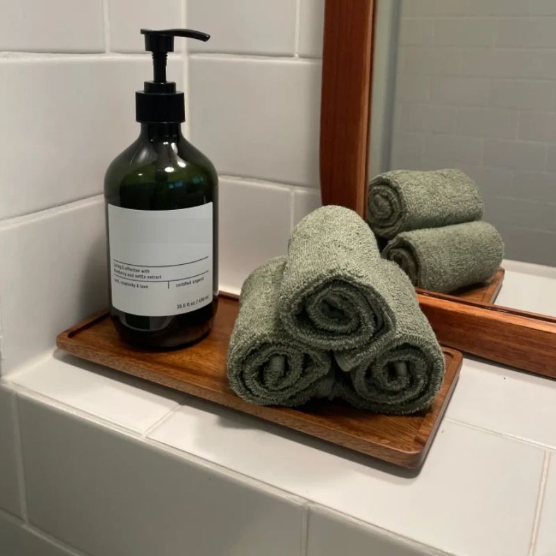 Natural Wooden Rectangular Ser - Home Bathroom Vanity recension och pris