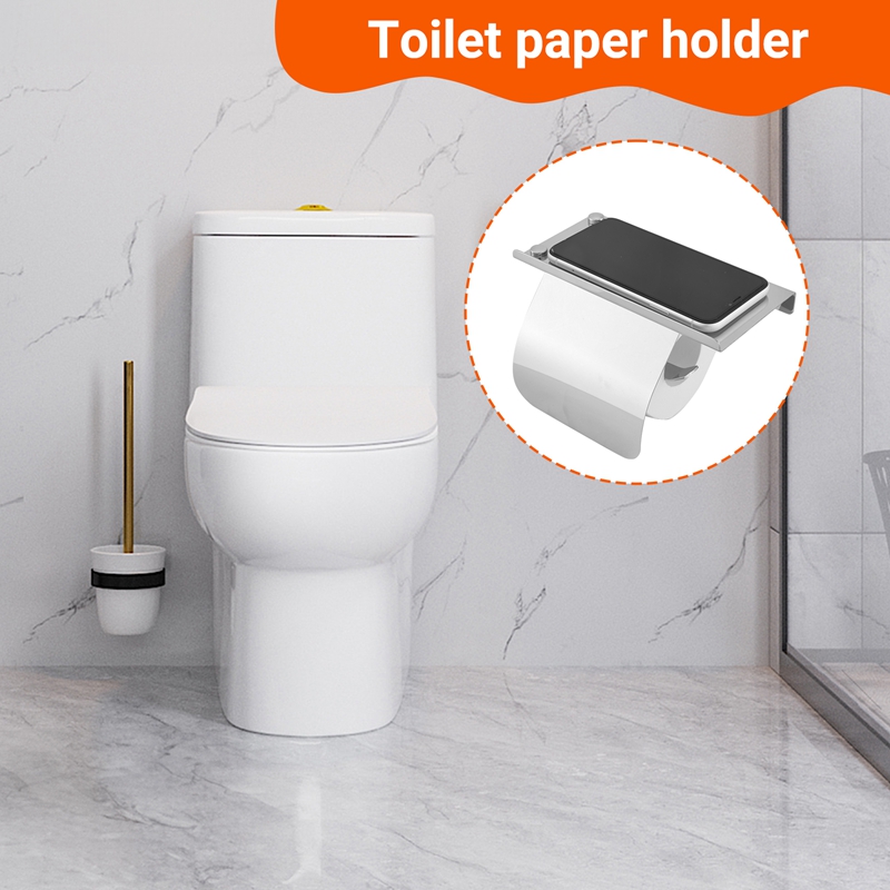 Modern Stainless Steel Wall Mo - Toilet Paper Holder recension och pris