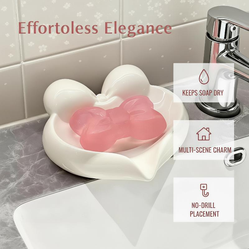 Cute Bow Heart Shaped Ceramic  - Home Bathroom Vanity recension och pris