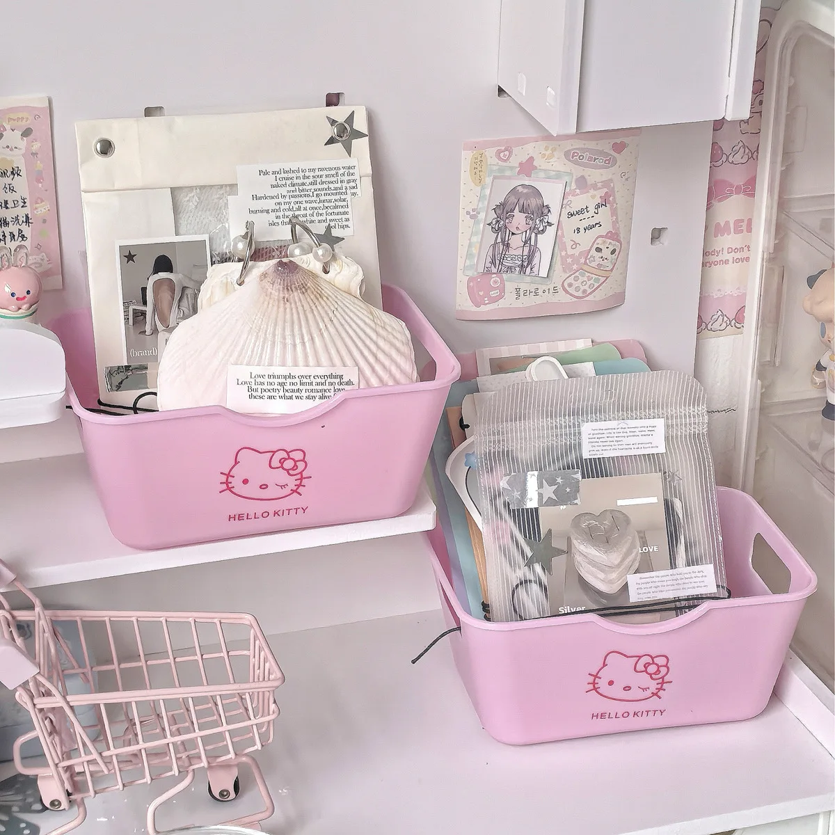 Hello Kitty 2/4Pcs Plastic Org - Home Goods Bathroom Accessories recension och pris