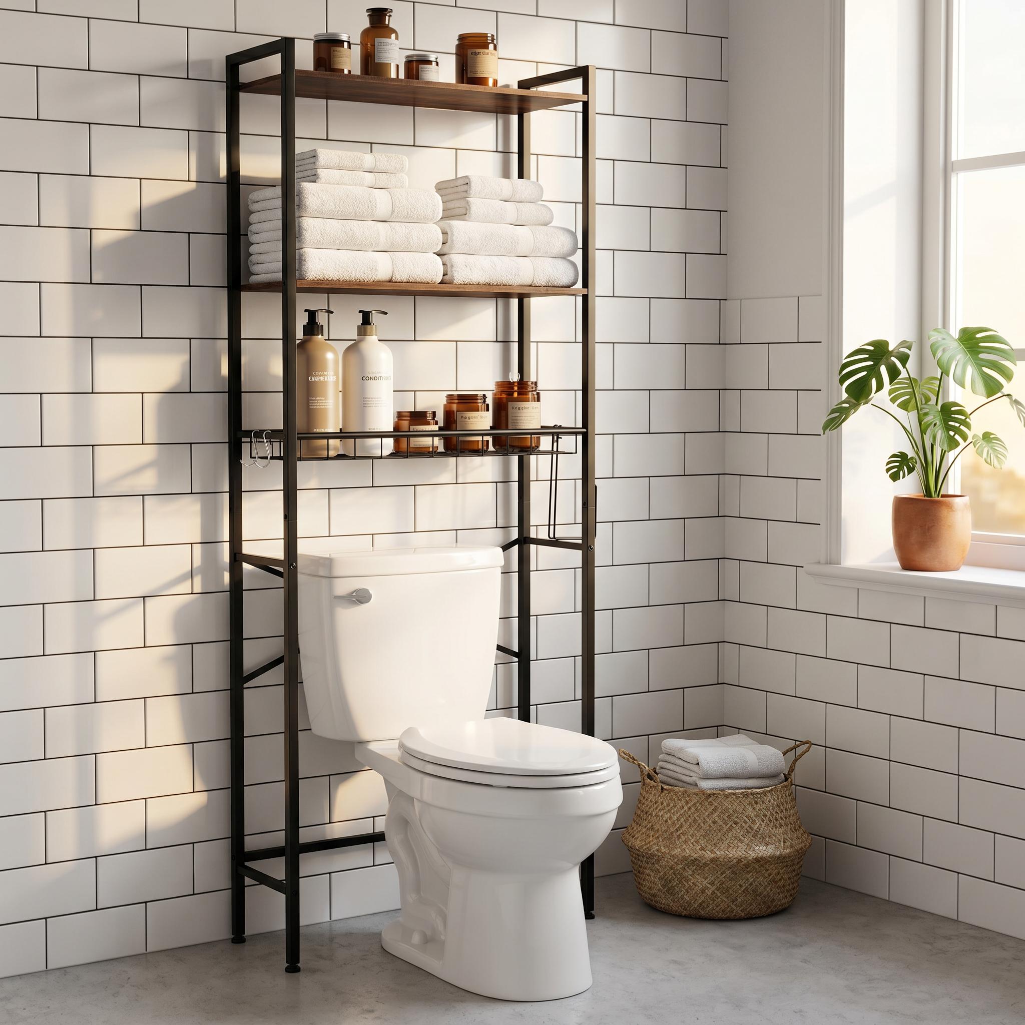 3-Tier Metal Over The Toilet S - Toilet Paper Holder recension och pris