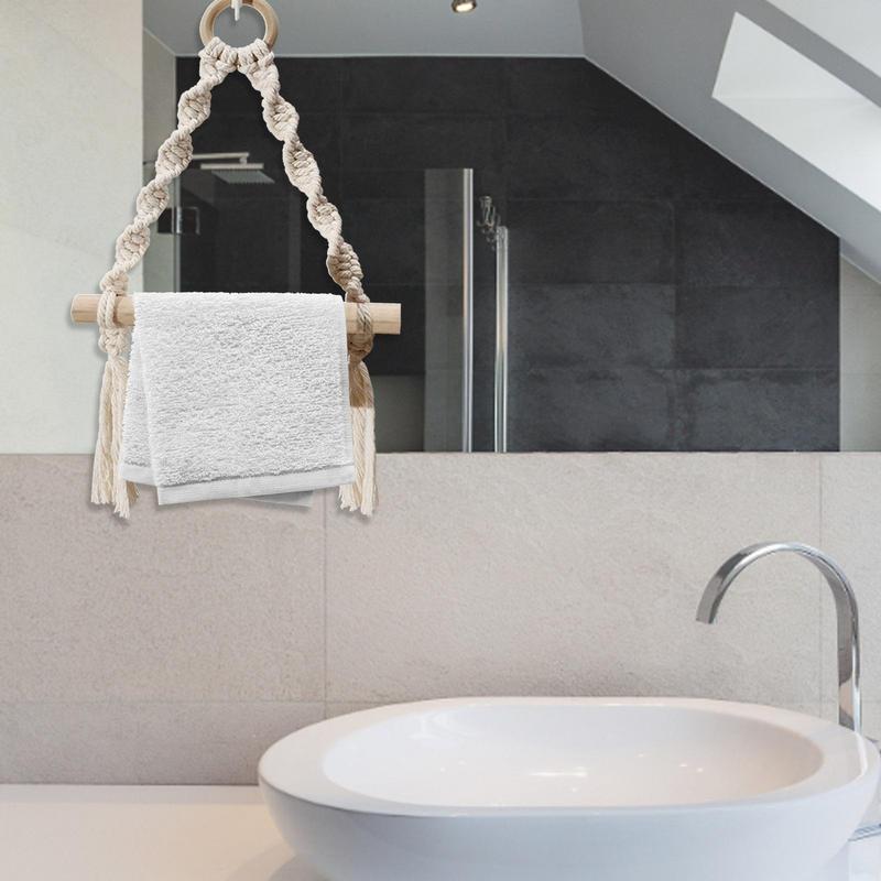 Hand Woven Wooden Toilet Paper - Home Bathroom Paper Towel Dispenser recension och pris
