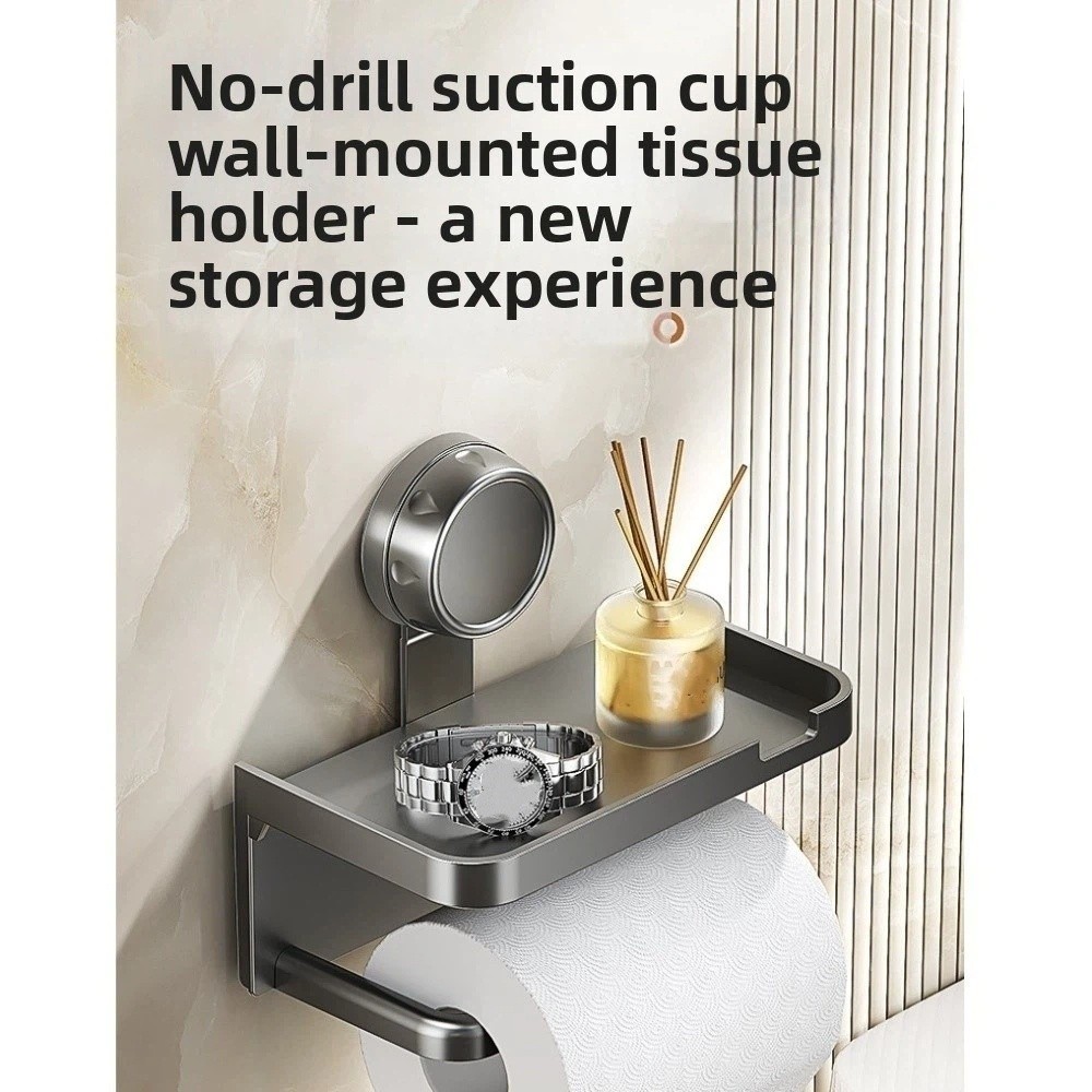 Suction Cup Bathroom Paper Hol - Toilet Paper Holder recension och pris