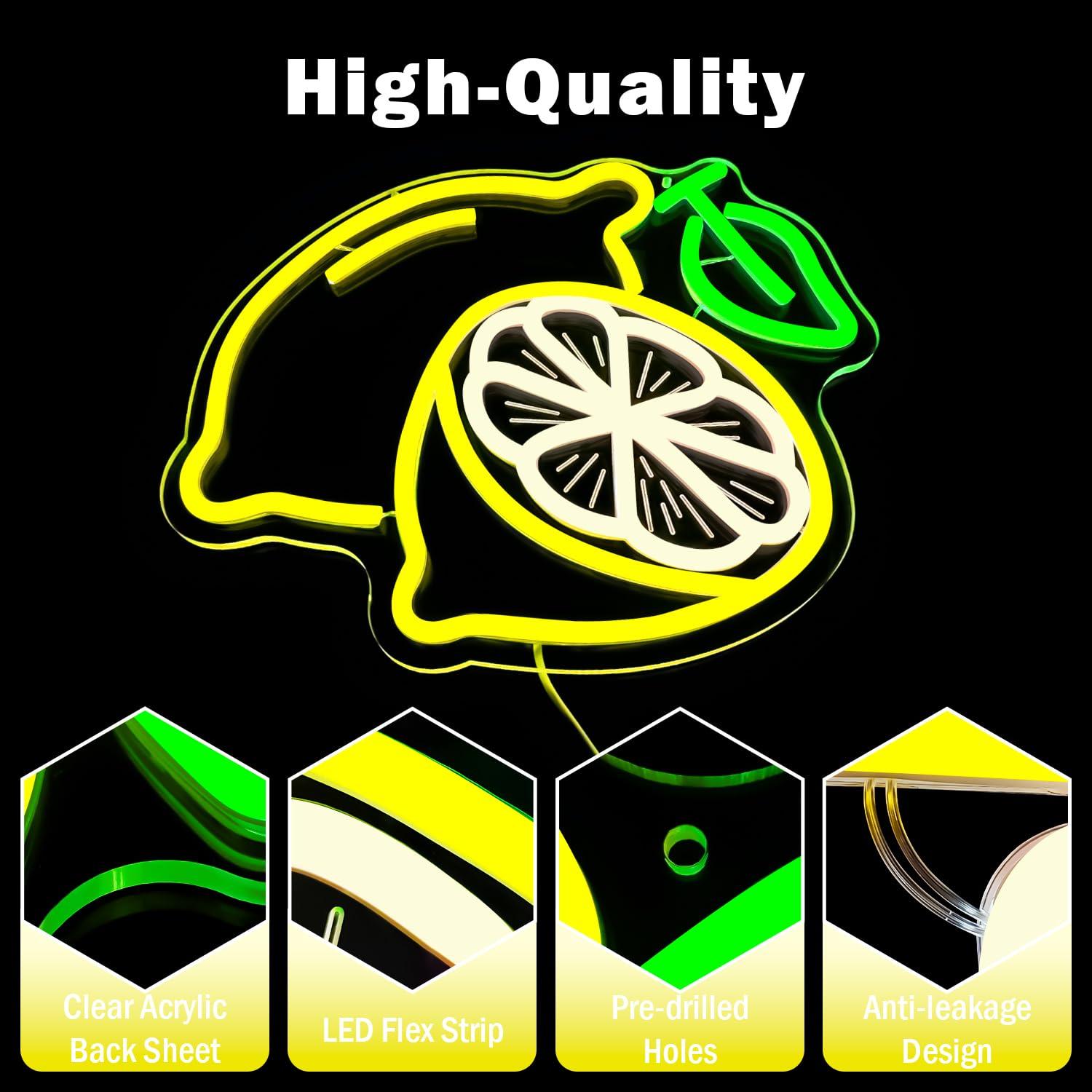 Lemon Neon Sign Dimmable LED L - Home Kitchen & Bathroom recension och pris
