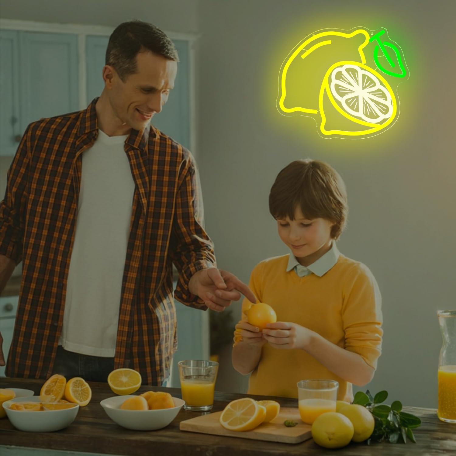 Lemon Neon Sign Dimmable LED L - Home Kitchen & Bathroom recension och pris