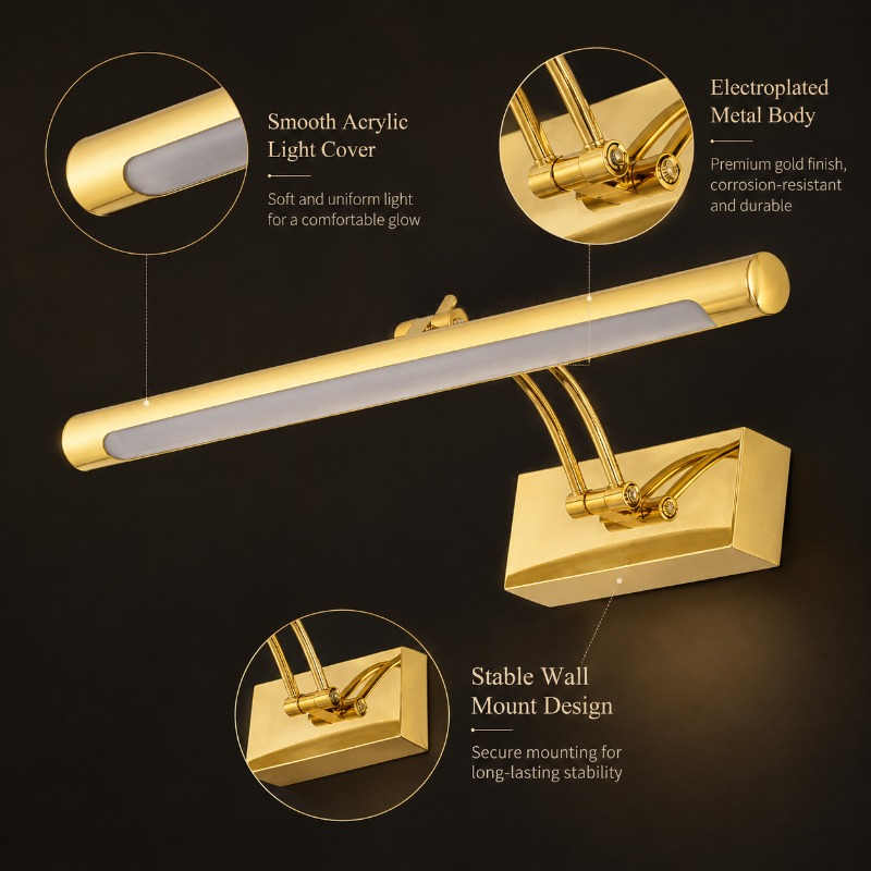 40cm 55cm 70cm Vintage LED Van - Home Bathroom Vanity recension och pris