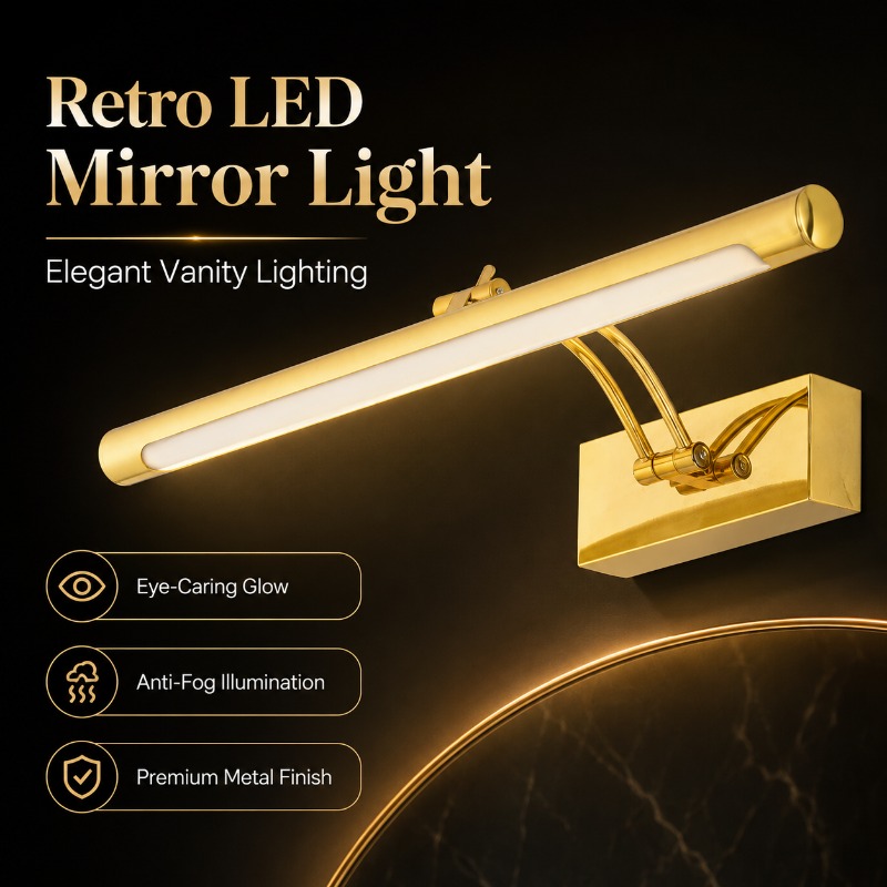 40cm 55cm 70cm Vintage LED Van - Home Bathroom Vanity recension och pris
