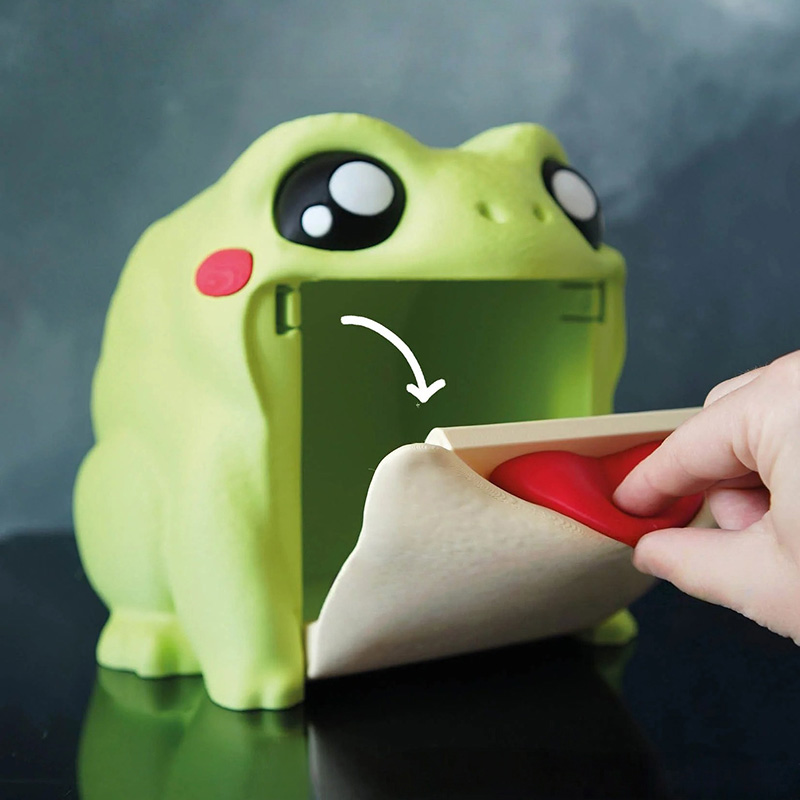 Funny Frog Tissue Box Portable - Home Bathroom Paper Towel Dispenser recension och pris