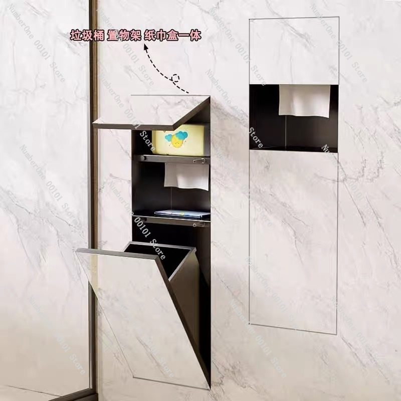 304 Stainless Steel Recessed W - Toilet Paper Holder recension och pris