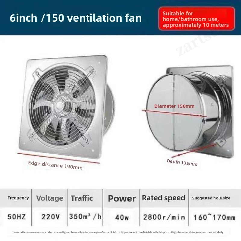 6''8''10'' Booster Fan Extract - Home Bathroom Vent recension och pris