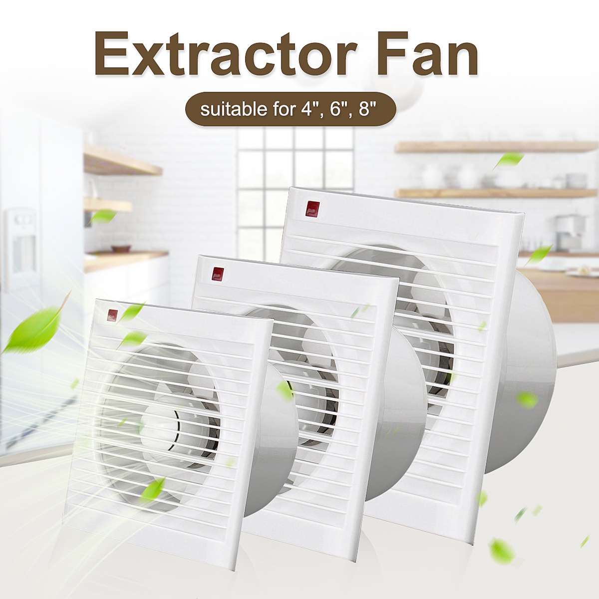 4 Inch 6 Inch 8 Inch 220V Mute - Home Bathroom Vent recension och pris